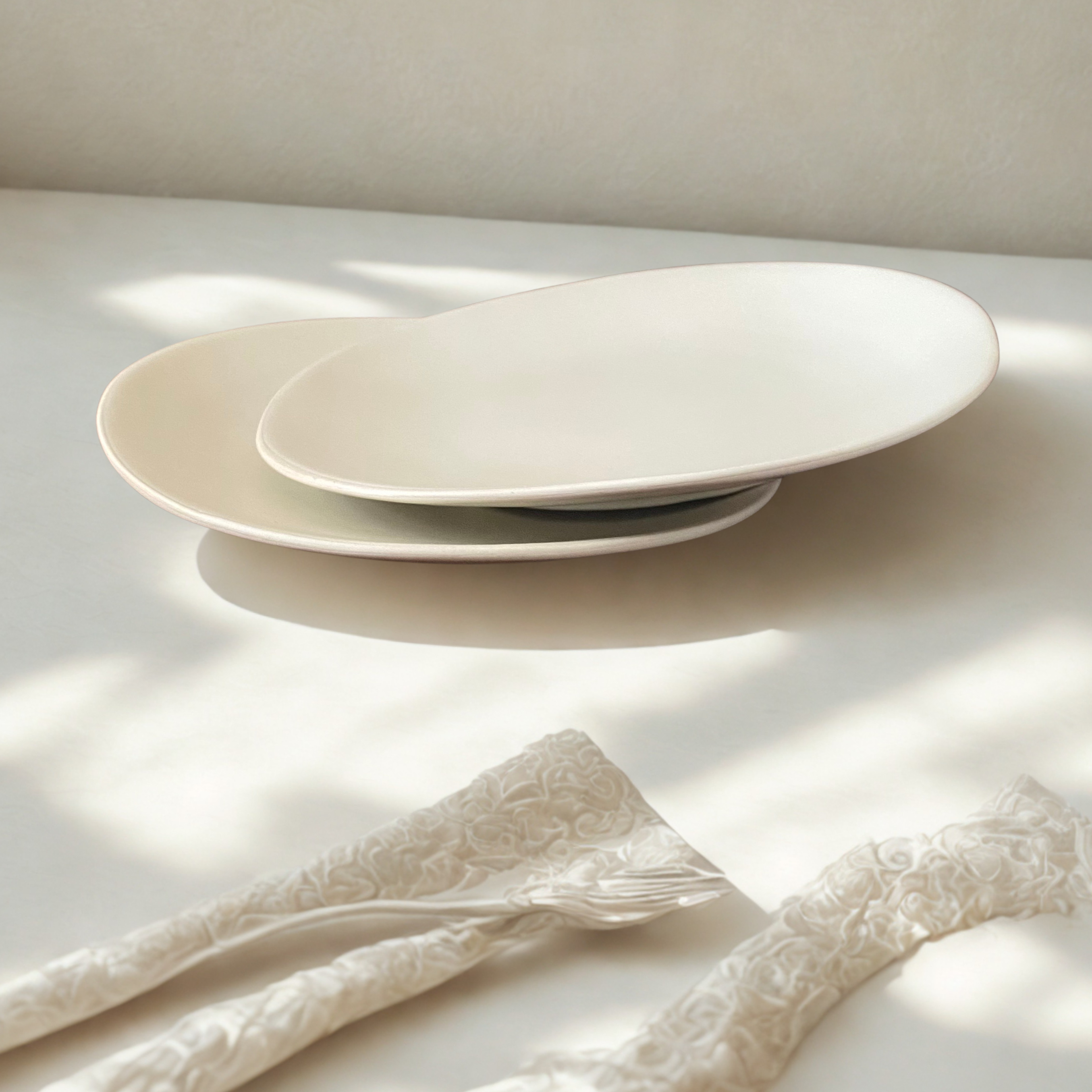 DUO ASSIETTES | IVOIRE MAT Maison Fadëma